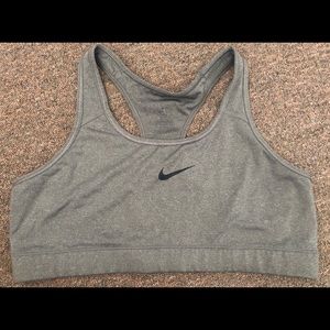 Used XL gray Nike pro sports bra